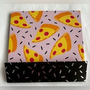 New Square Notepad Pizza Design 5 1/2” x 5 1/2” 60 Pages